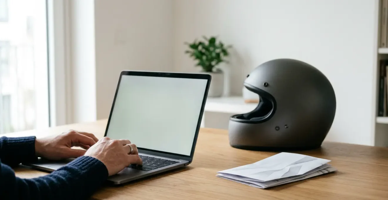 Démarche administrative en ligne pour la déclaration de cession d'un scooter avec documents officiels