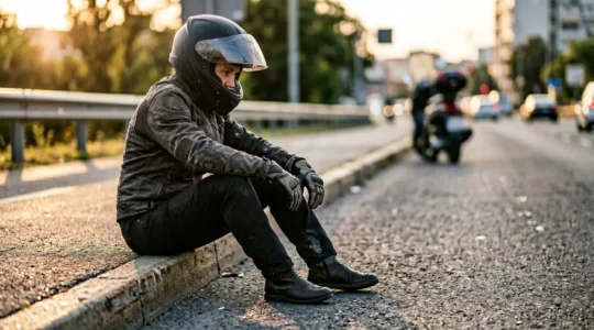 Conducteur de scooter protégé en cas d'accident responsable grâce à la garantie conducteur