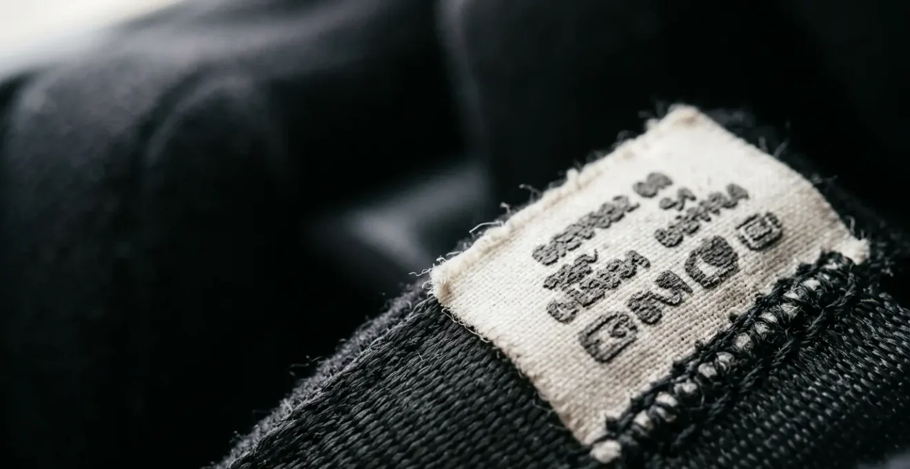 Gros plan sur étiquette d'homologation ECE à l'intérieur d'un casque de moto avec éclairage naturel