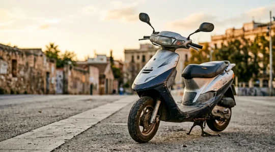 Inspection minutieuse d'un scooter d'occasion avant achat