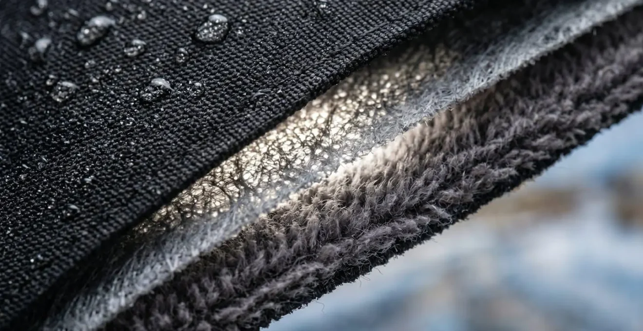 Gants d'hiver pour moto avec membrane isolante et préservation de la sensibilité tactile