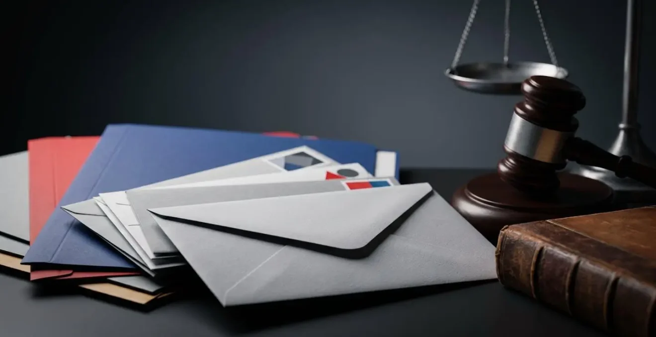 Atmosphere sobre evoquant les implications juridiques et financieres graves d'une exclusion de garantie avec documents et elements symboliques